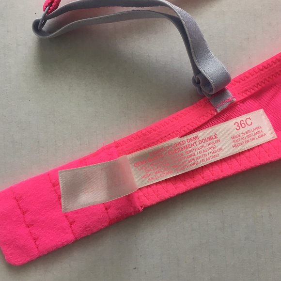 Victoria's Secret Pink Push-up Bra, Barbie Hot Pink, Holiday, Lace, Push-up - Picture 5 of 5